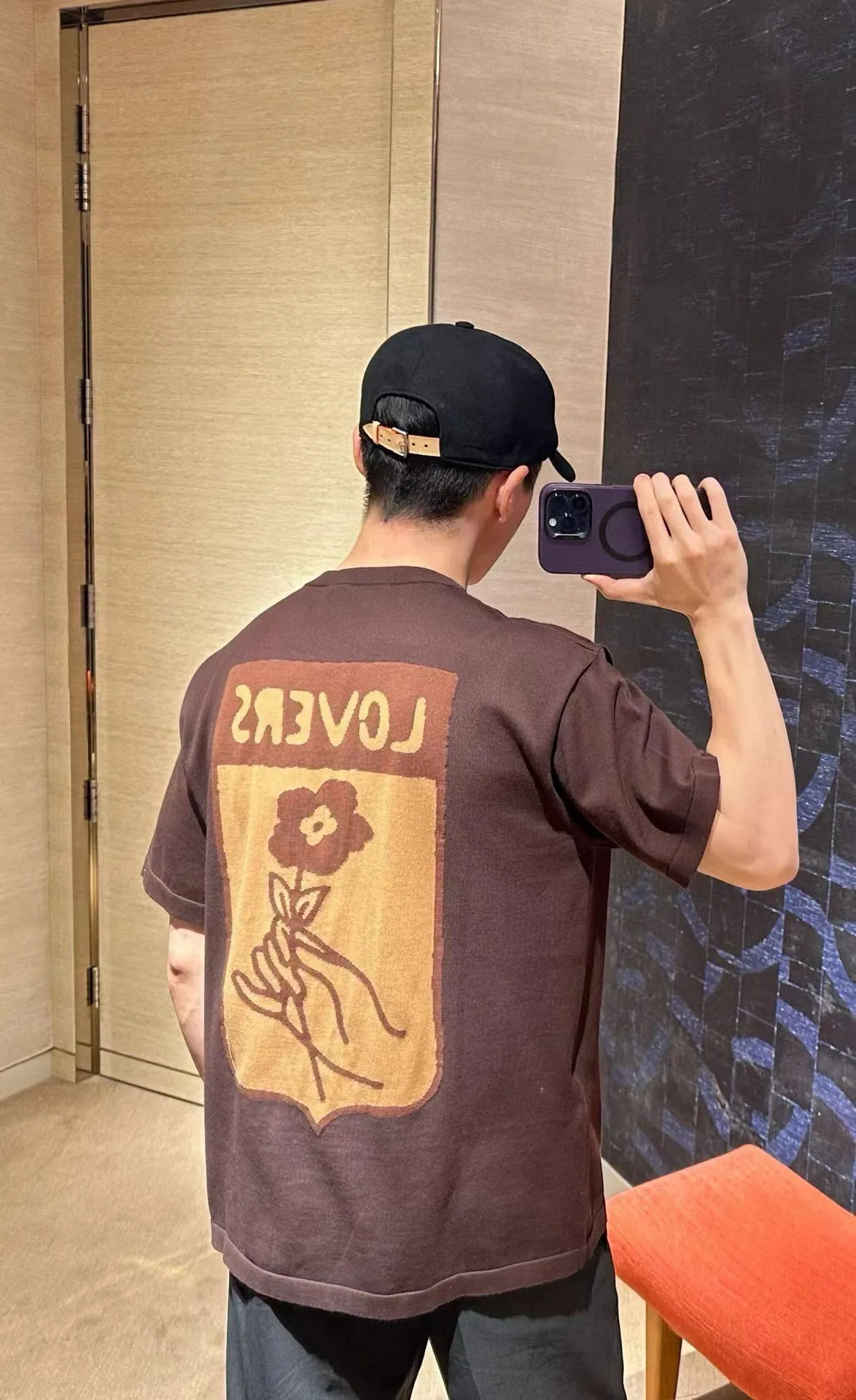 Louis Vuitton/Louis Vuitton 24ss Fei Dong treasure chest jacquard knitted short sleeves